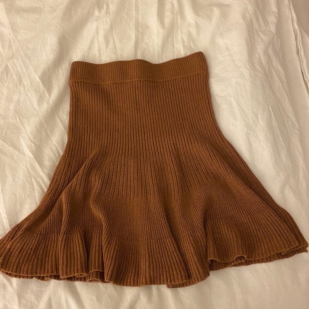 free people mini knit skirt